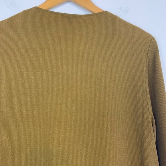 New COS tailored surplice faux wrap v-neck empire waist relaxed popover blouse - Picture 5 of 7